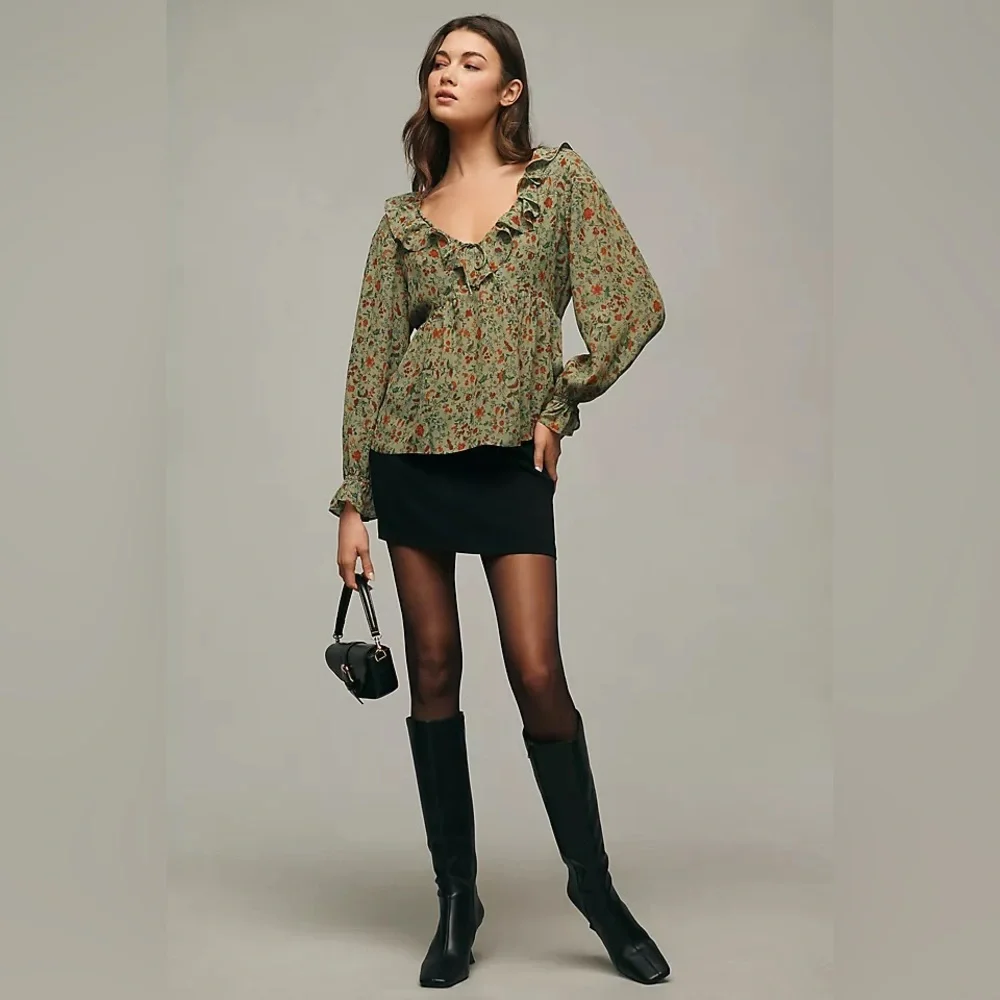 NWOT Reformation Wyn Top Blouse Size 4